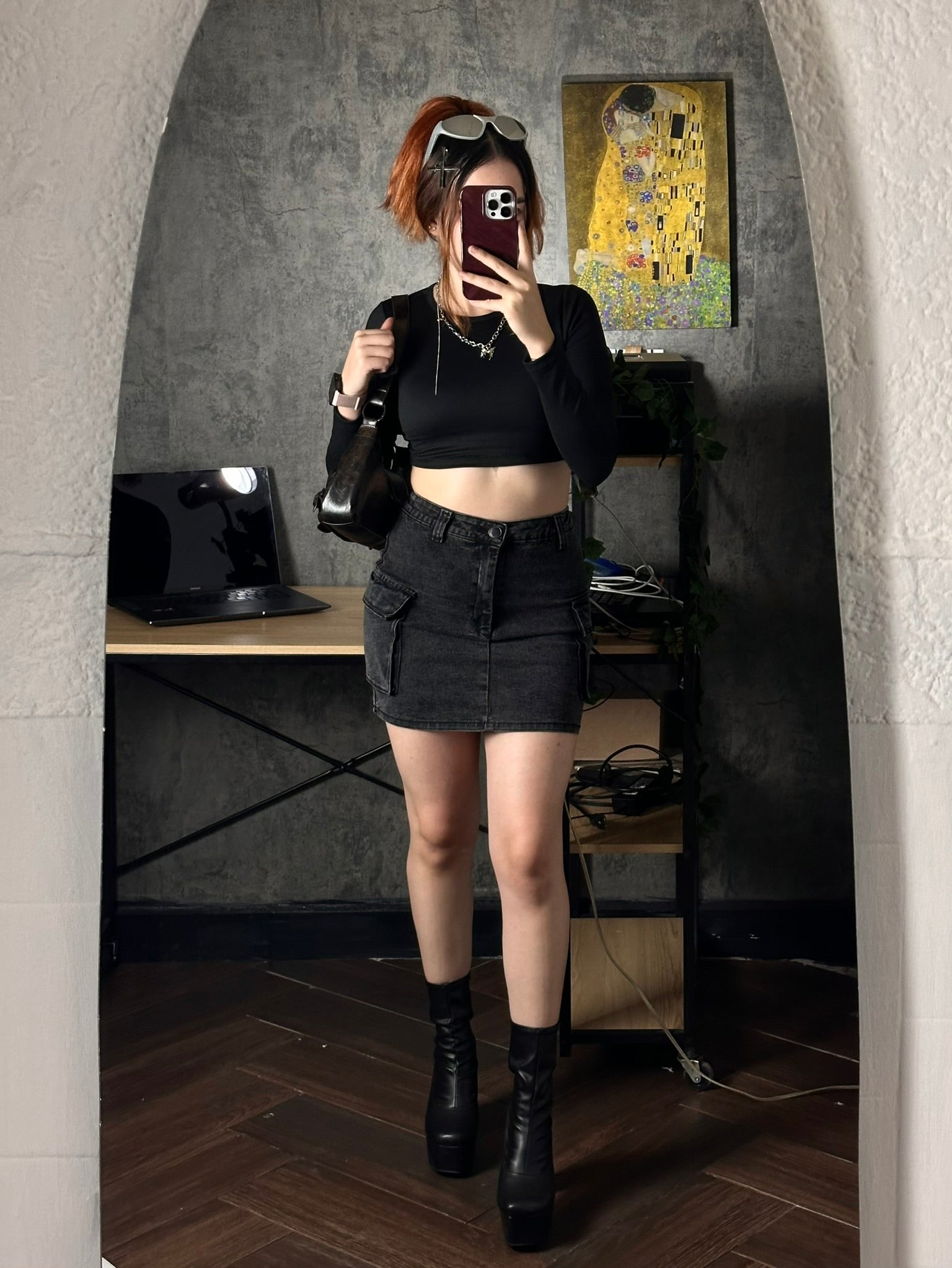 Falda Morgan Cargo Denim