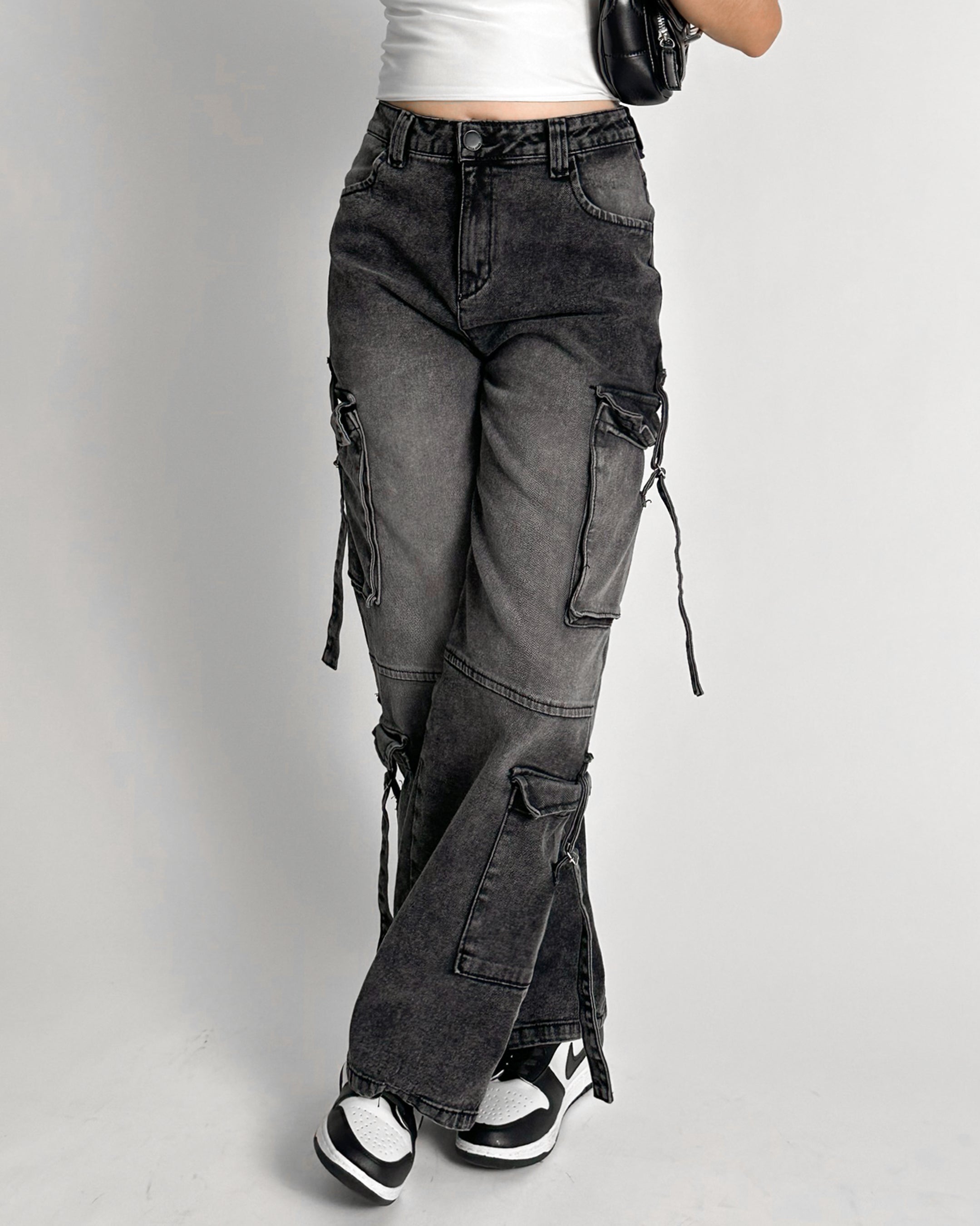 Jeans cargo RX Gris - Baggy