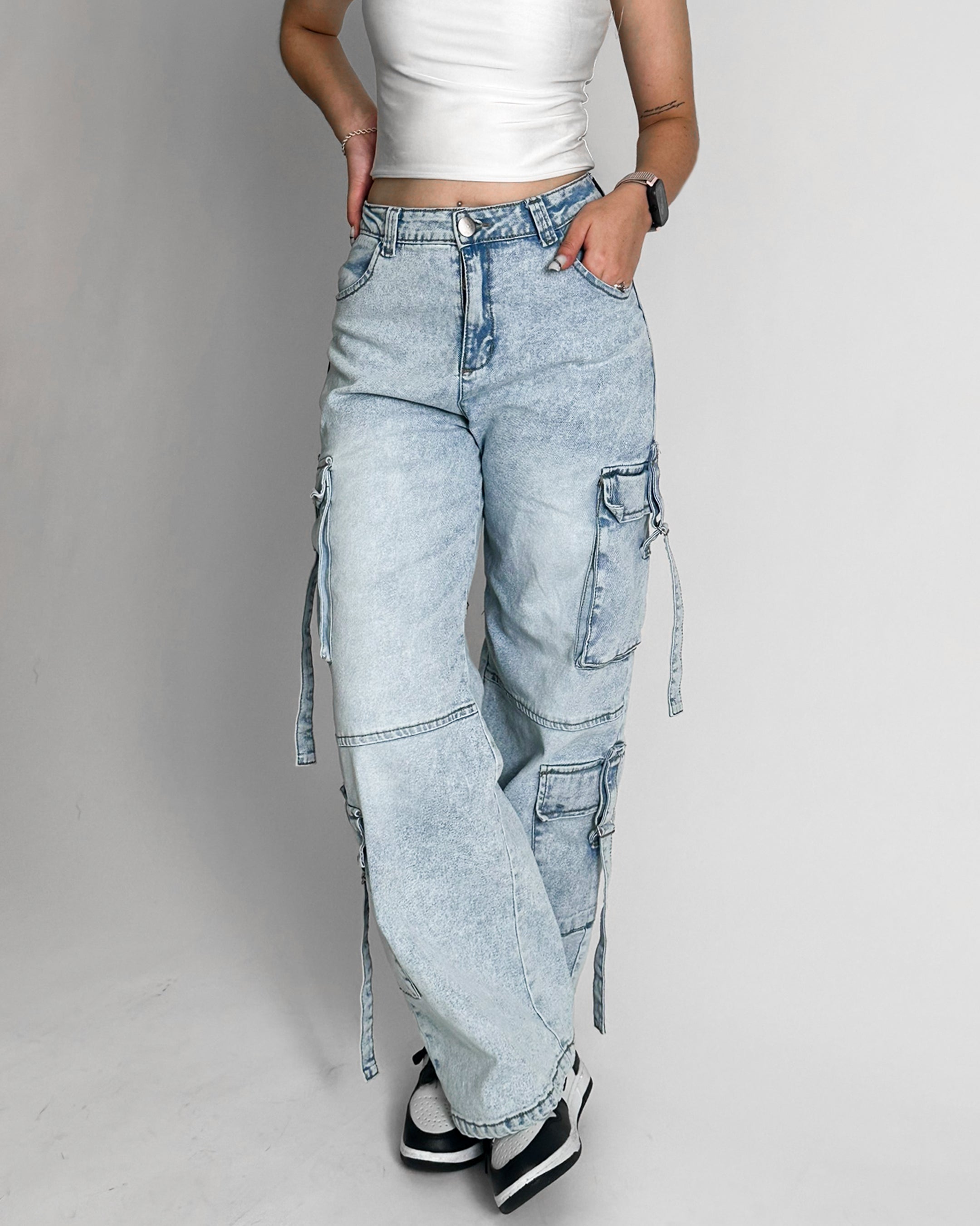 Jeans cargo RX Cielo