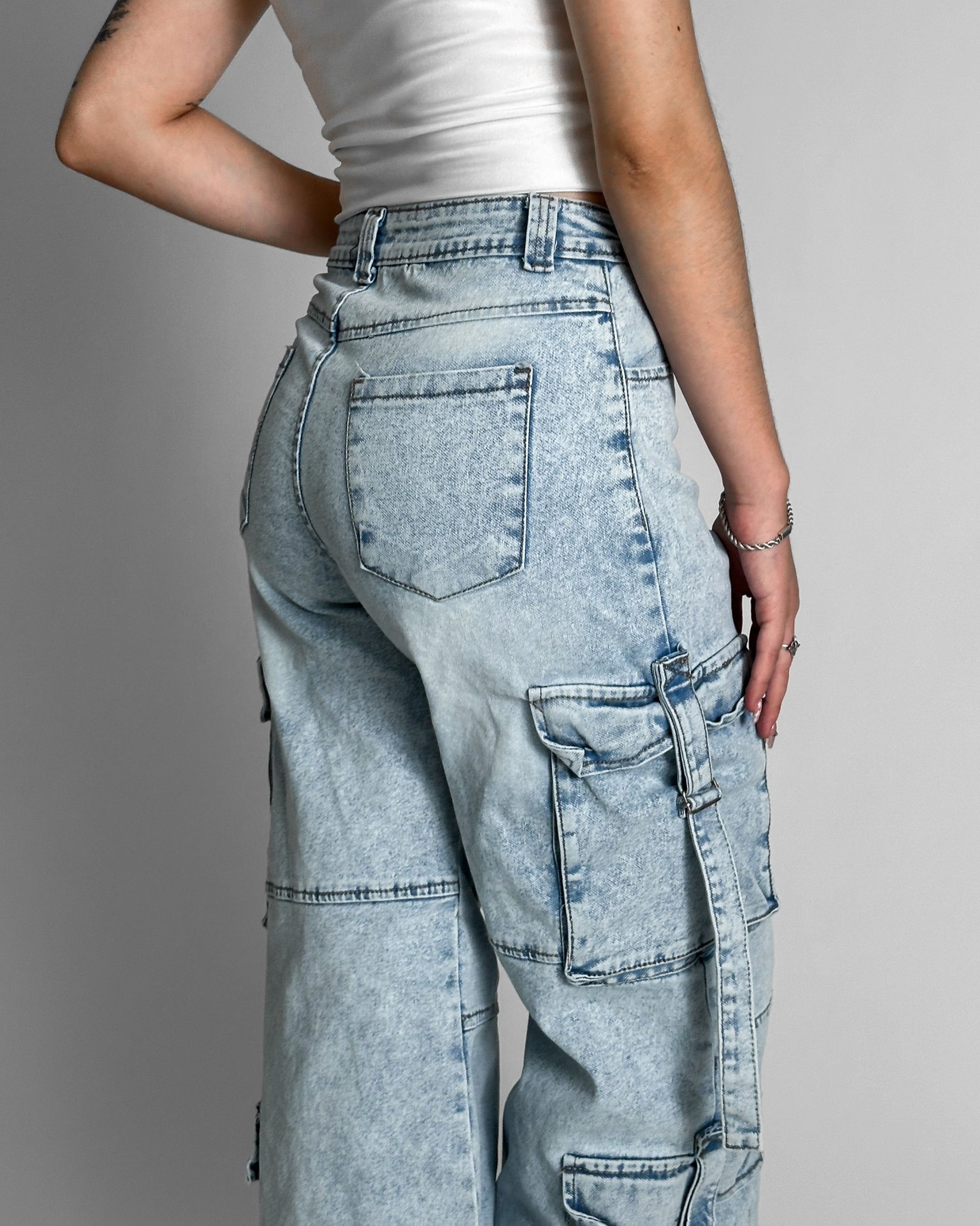 Jeans cargo RX Cielo