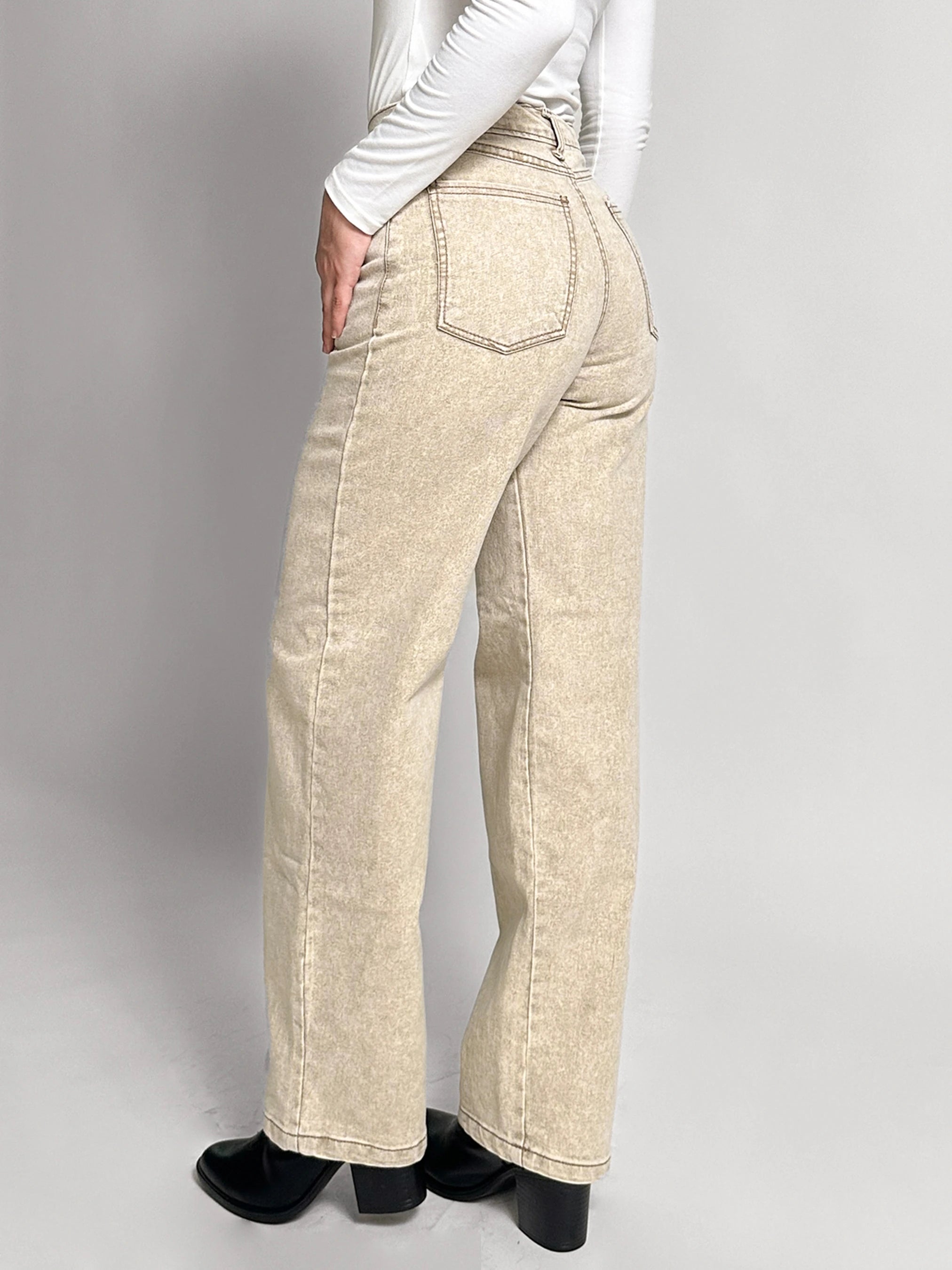 Jeans mid rise - barrel