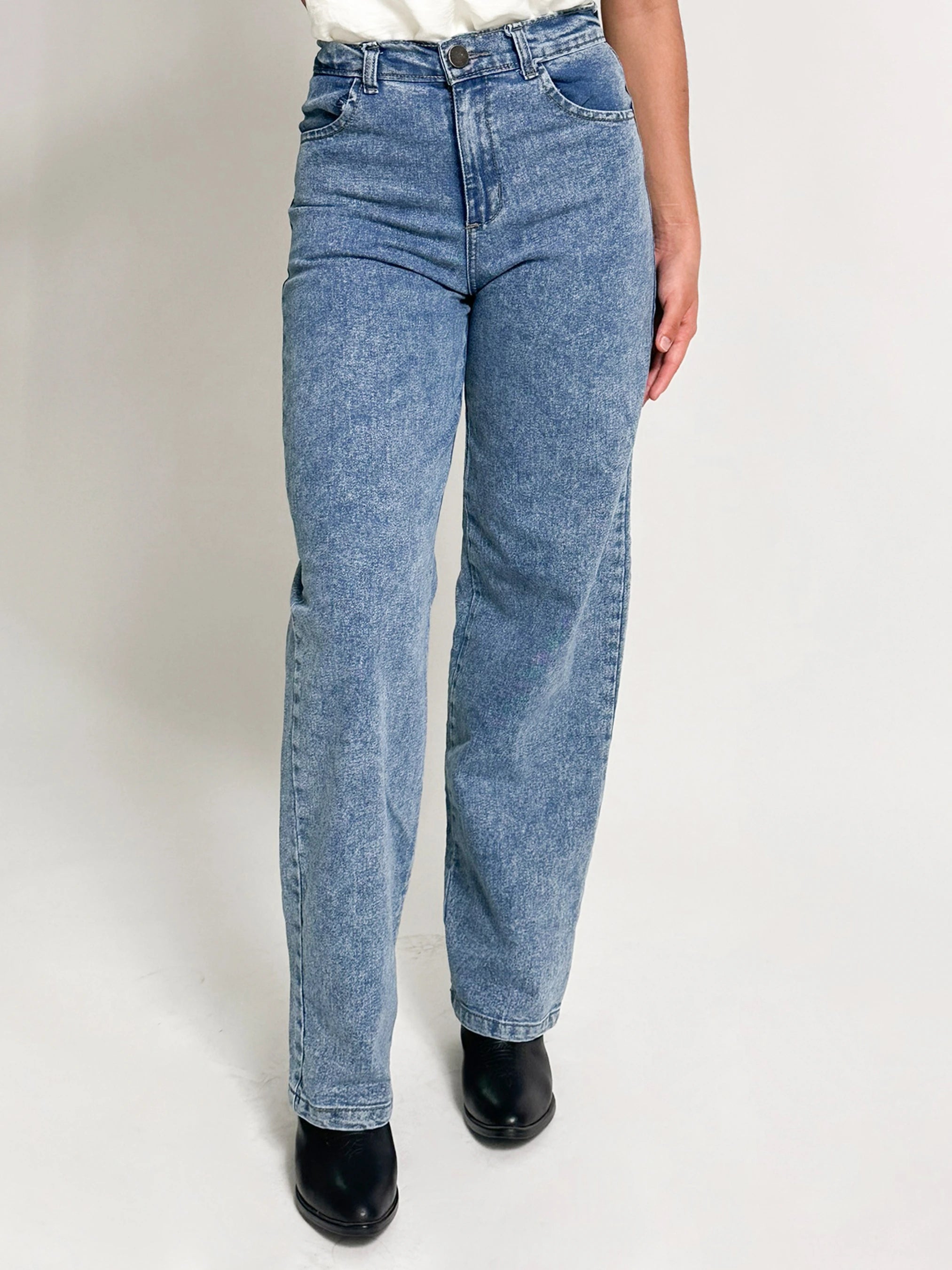 Jeans mid rise - barrel