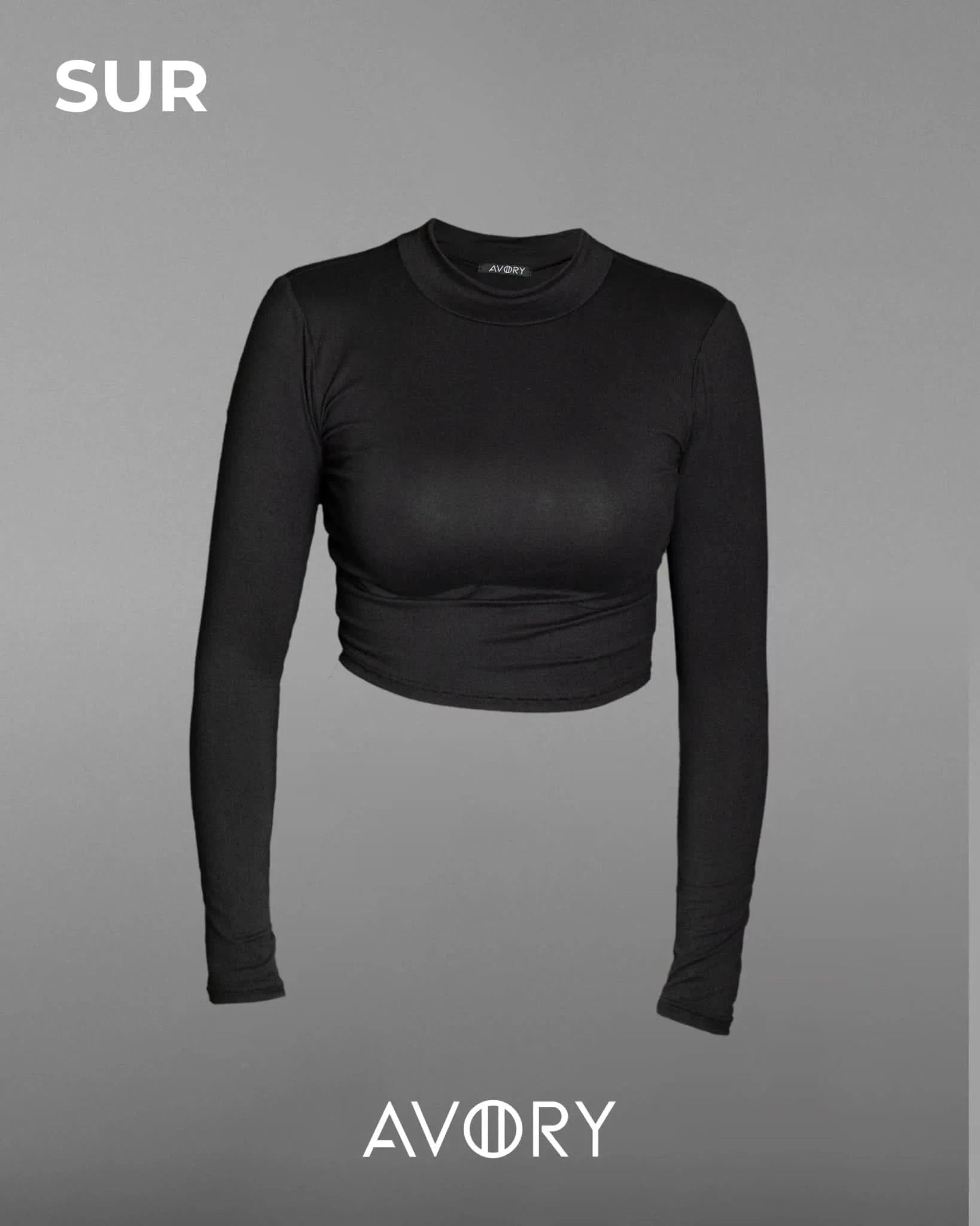 Blusa Sur cuello alto - AVORY