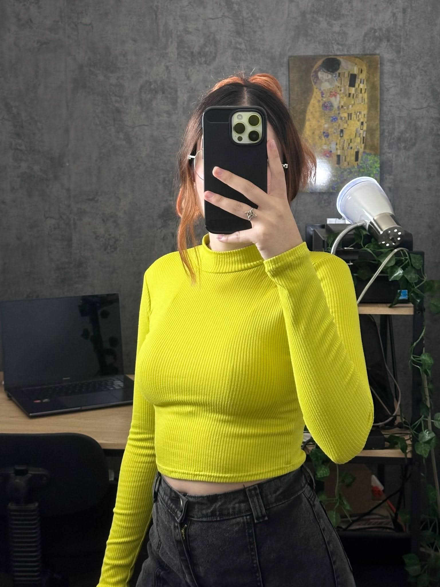 Blusa Sur cuello alto - AVORY