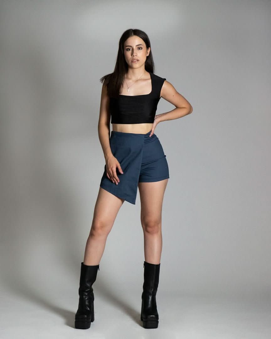 Falda short Asturia Azul - AVORY