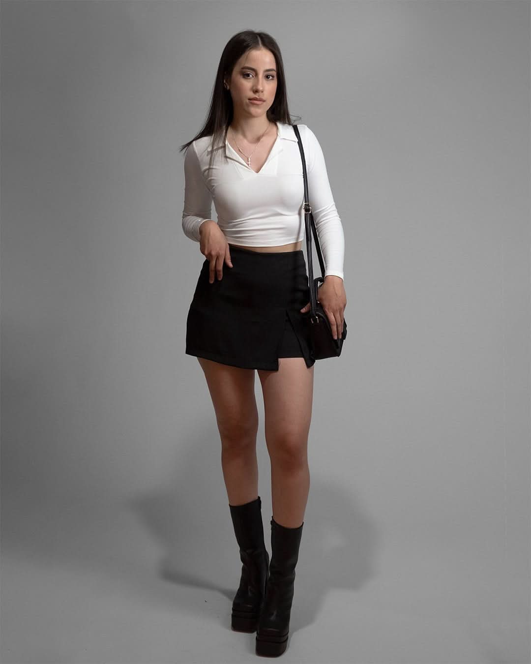 Falda Short Barb Blk - AVORY