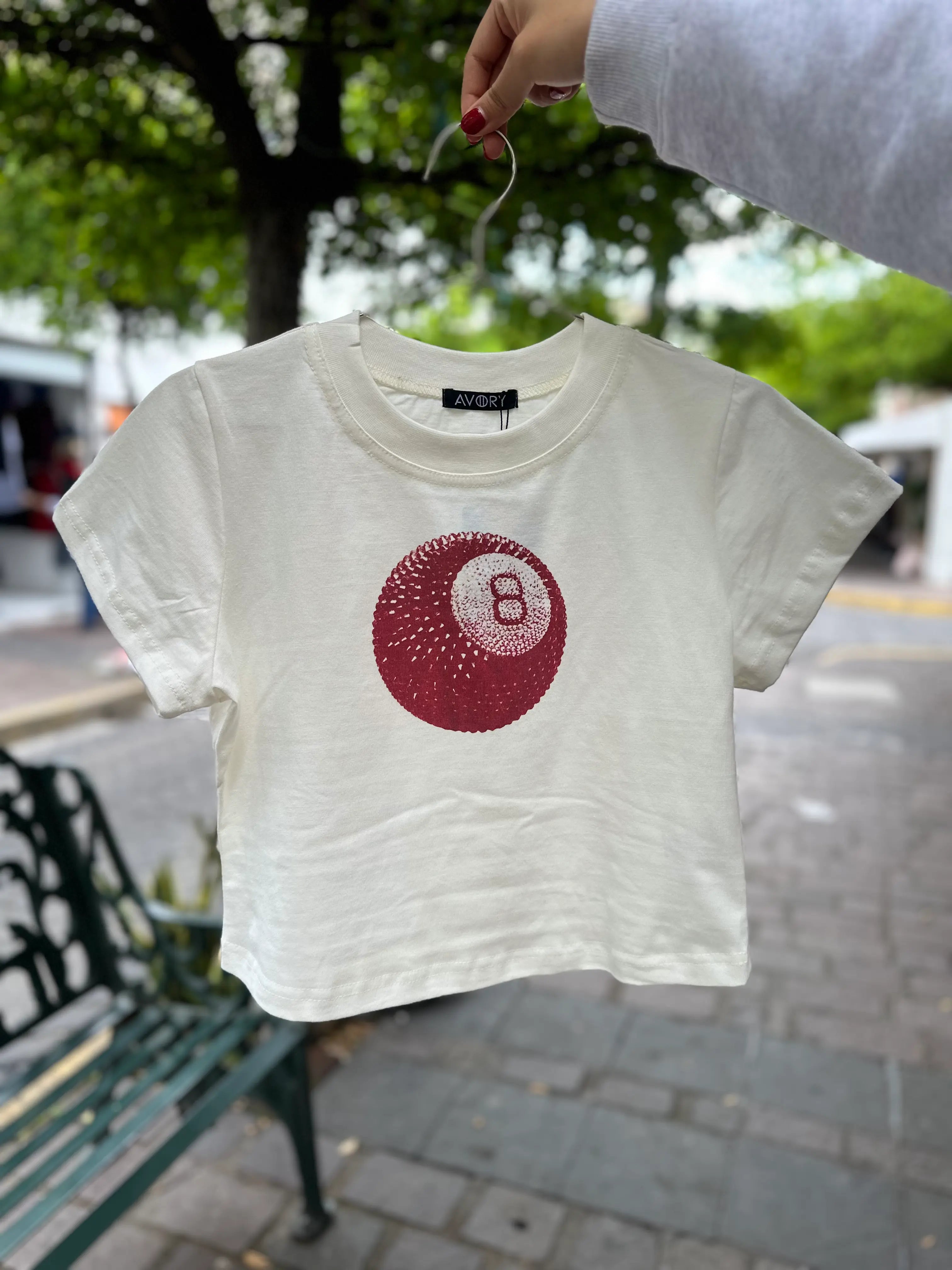 Baby tee bola diamante