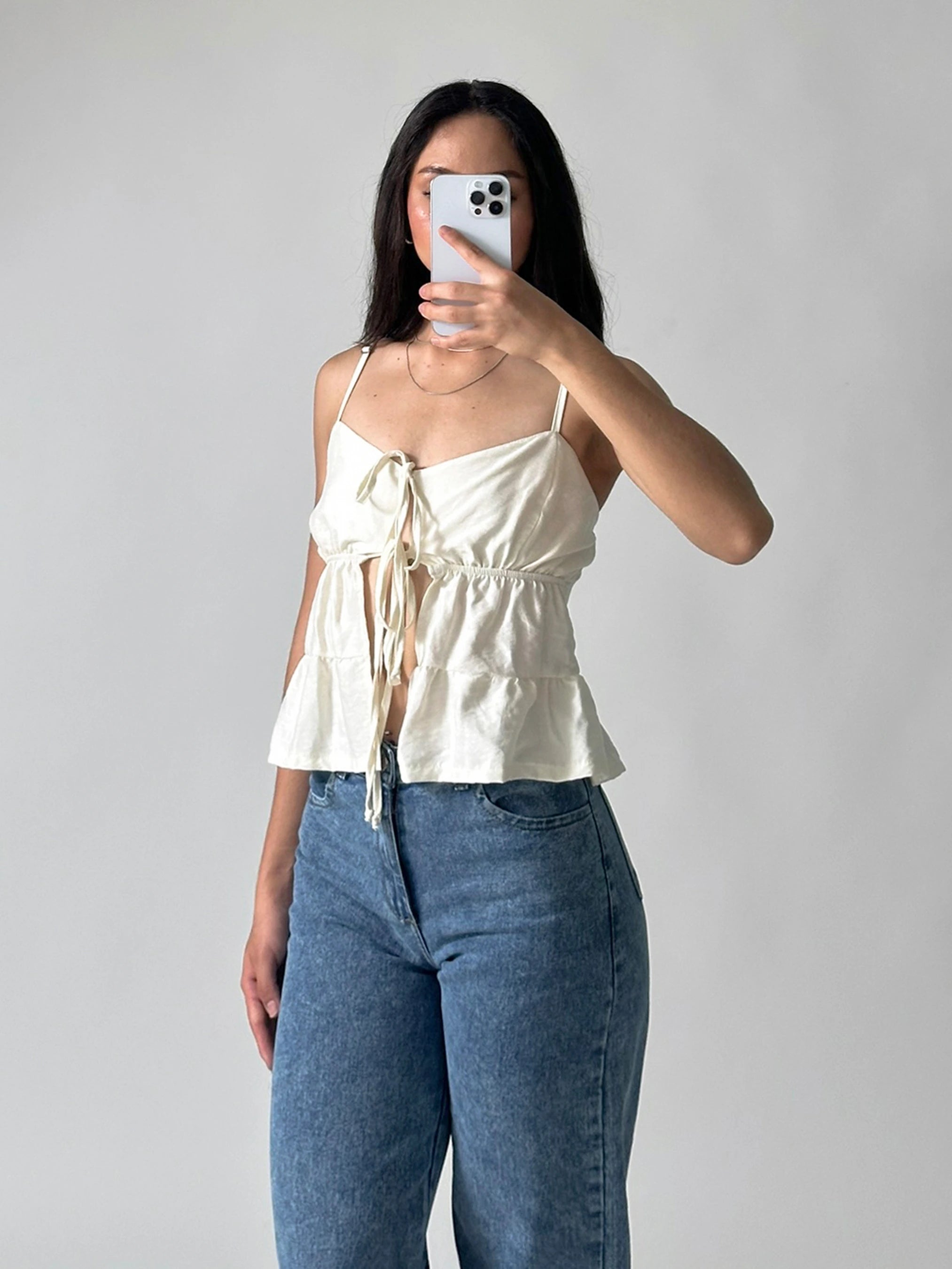 Blusa Agua ivory