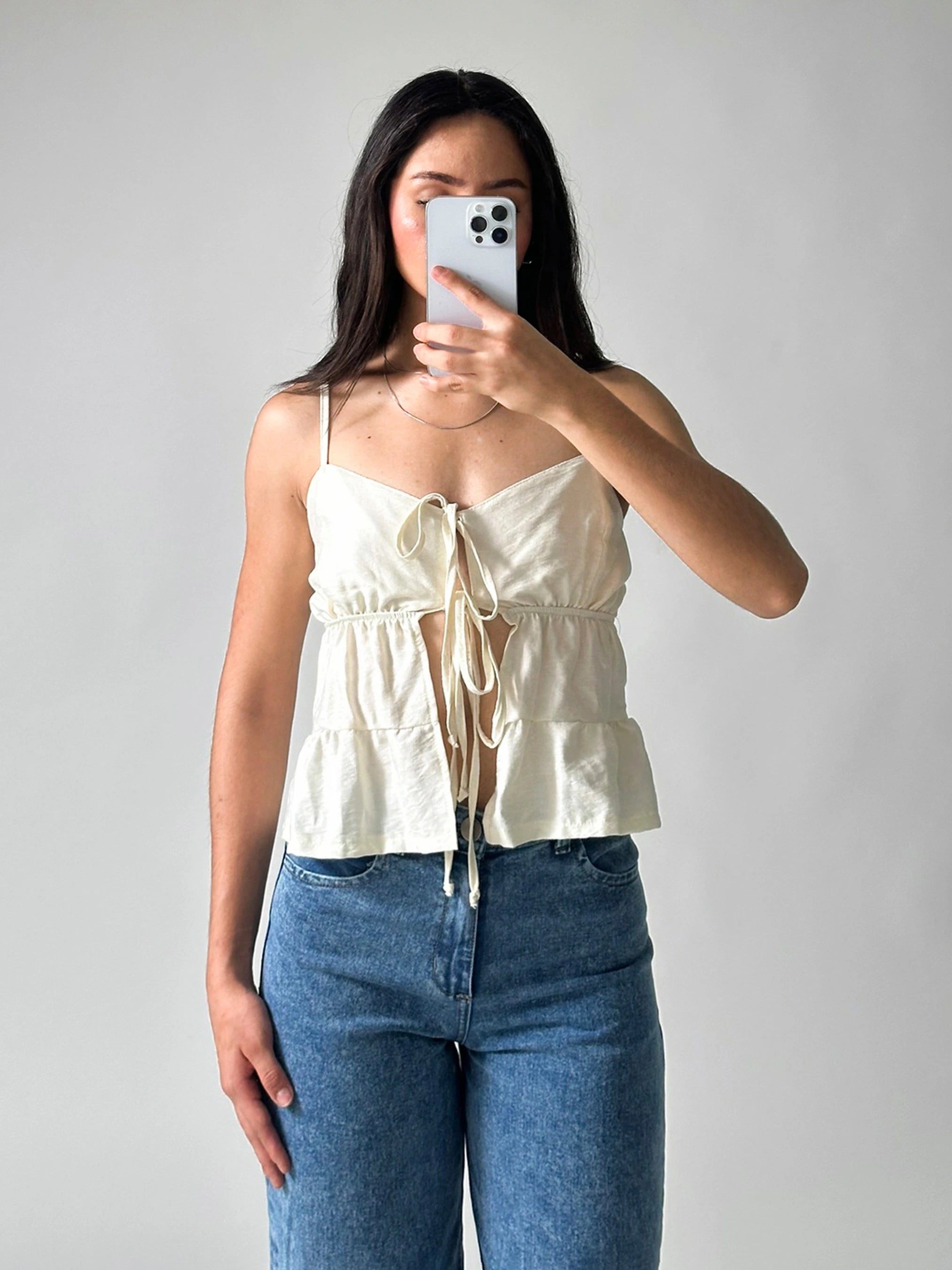 Blusa Agua ivory