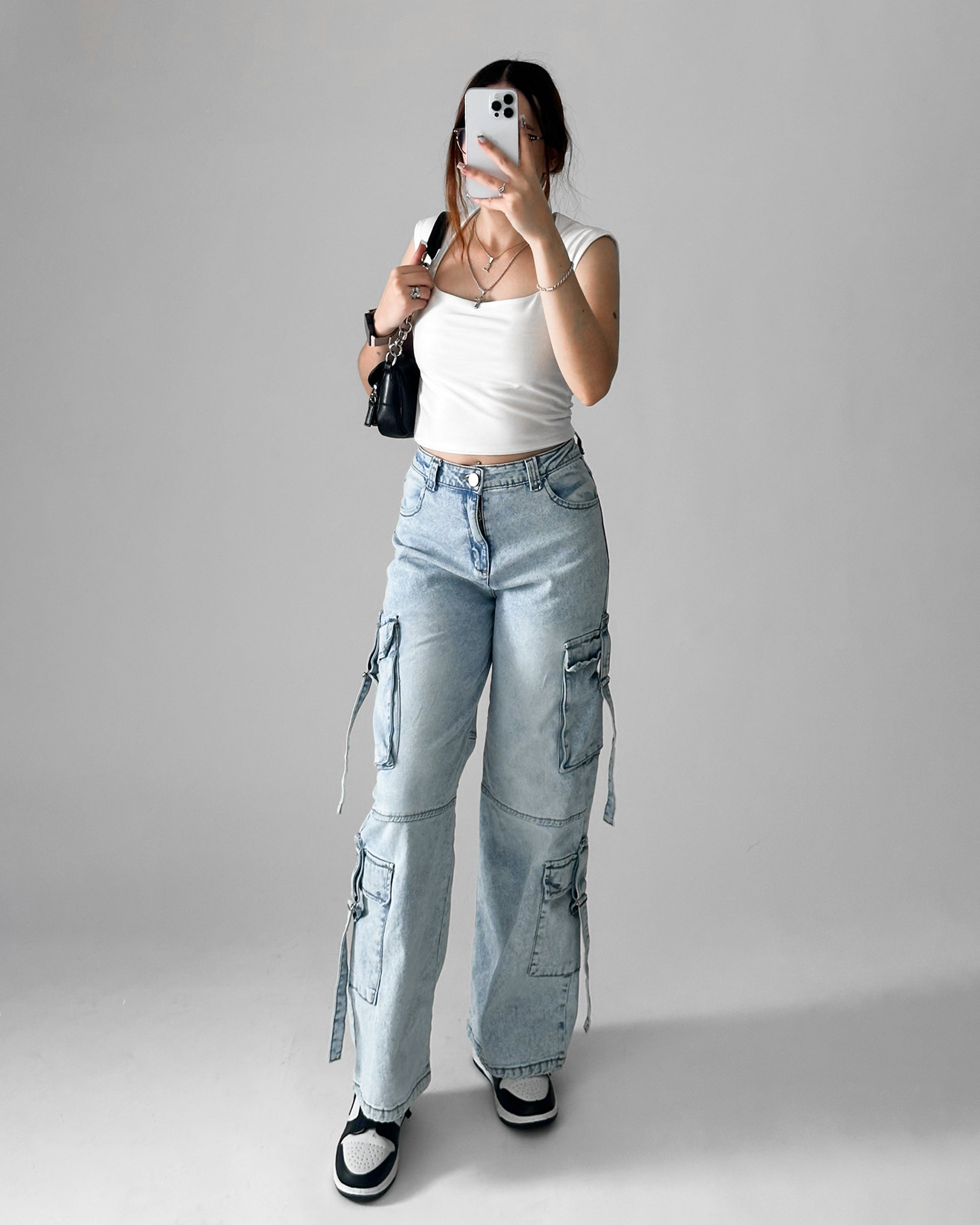 Jeans cargo RX Cielo