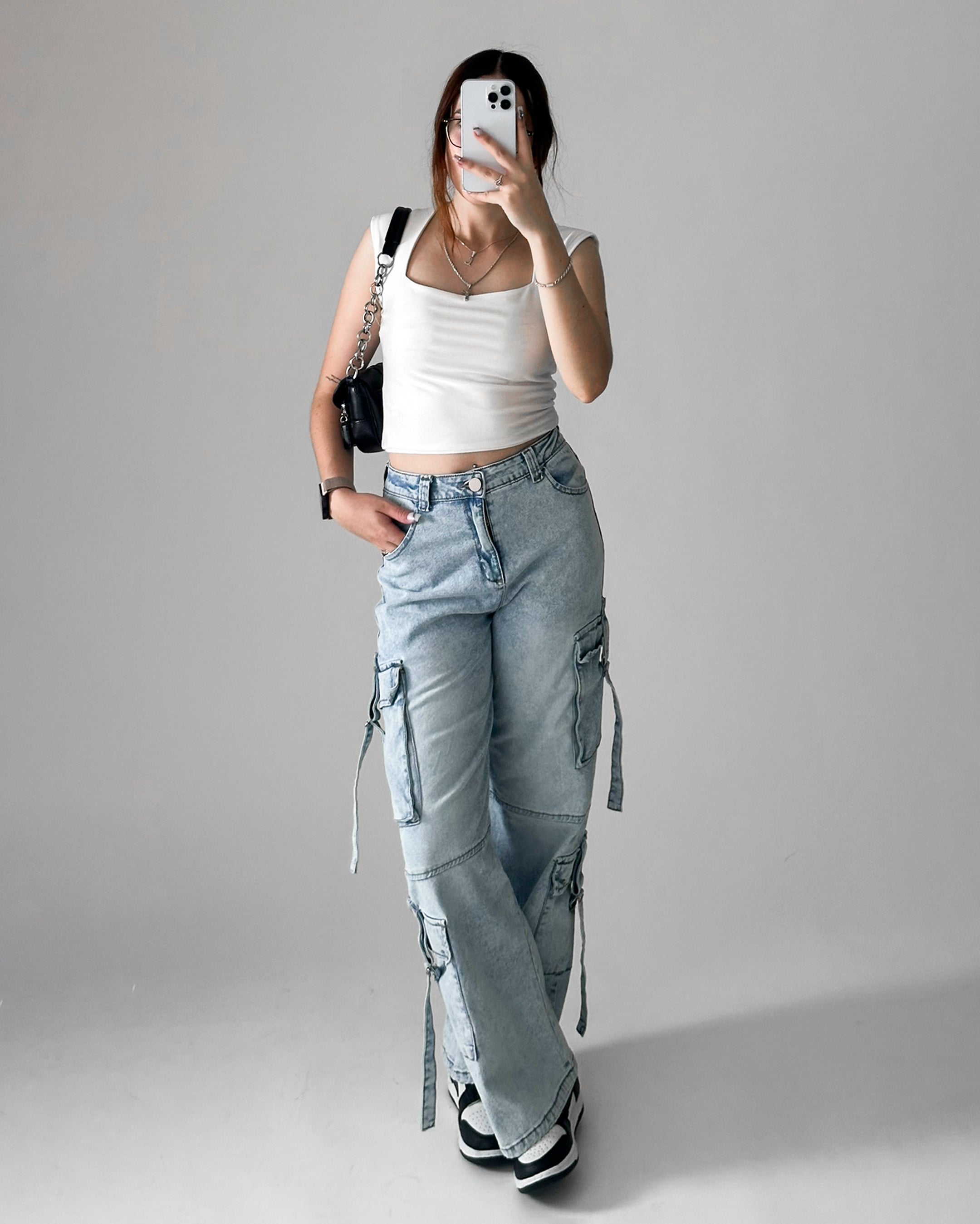 Jeans cargo RX Cielo
