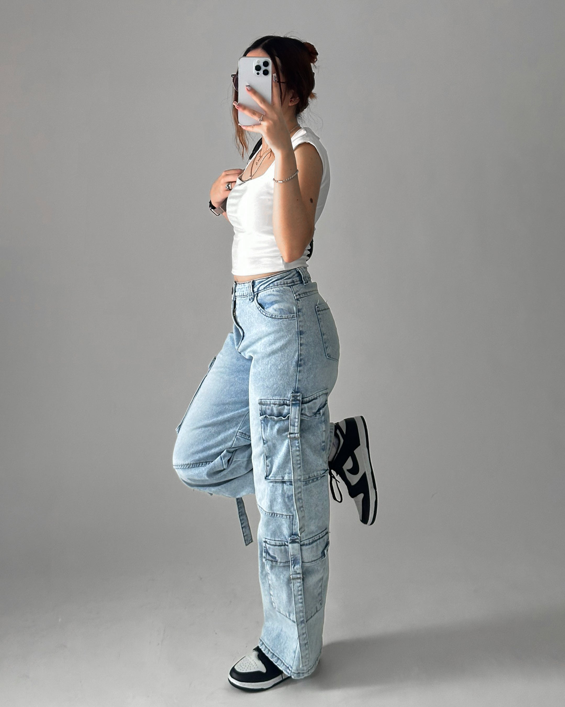Jeans cargo RX Cielo