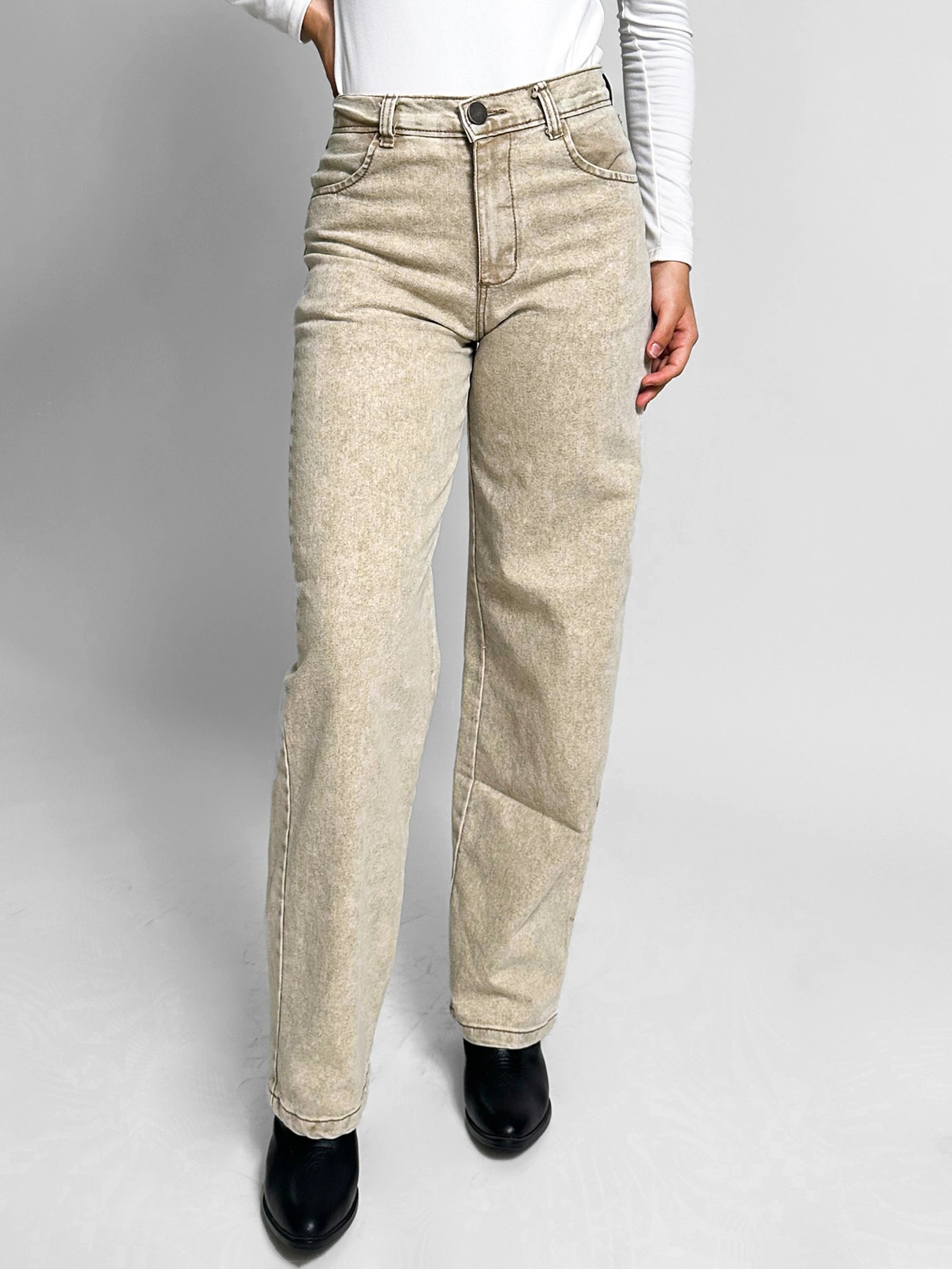 Jeans mid rise - barrel