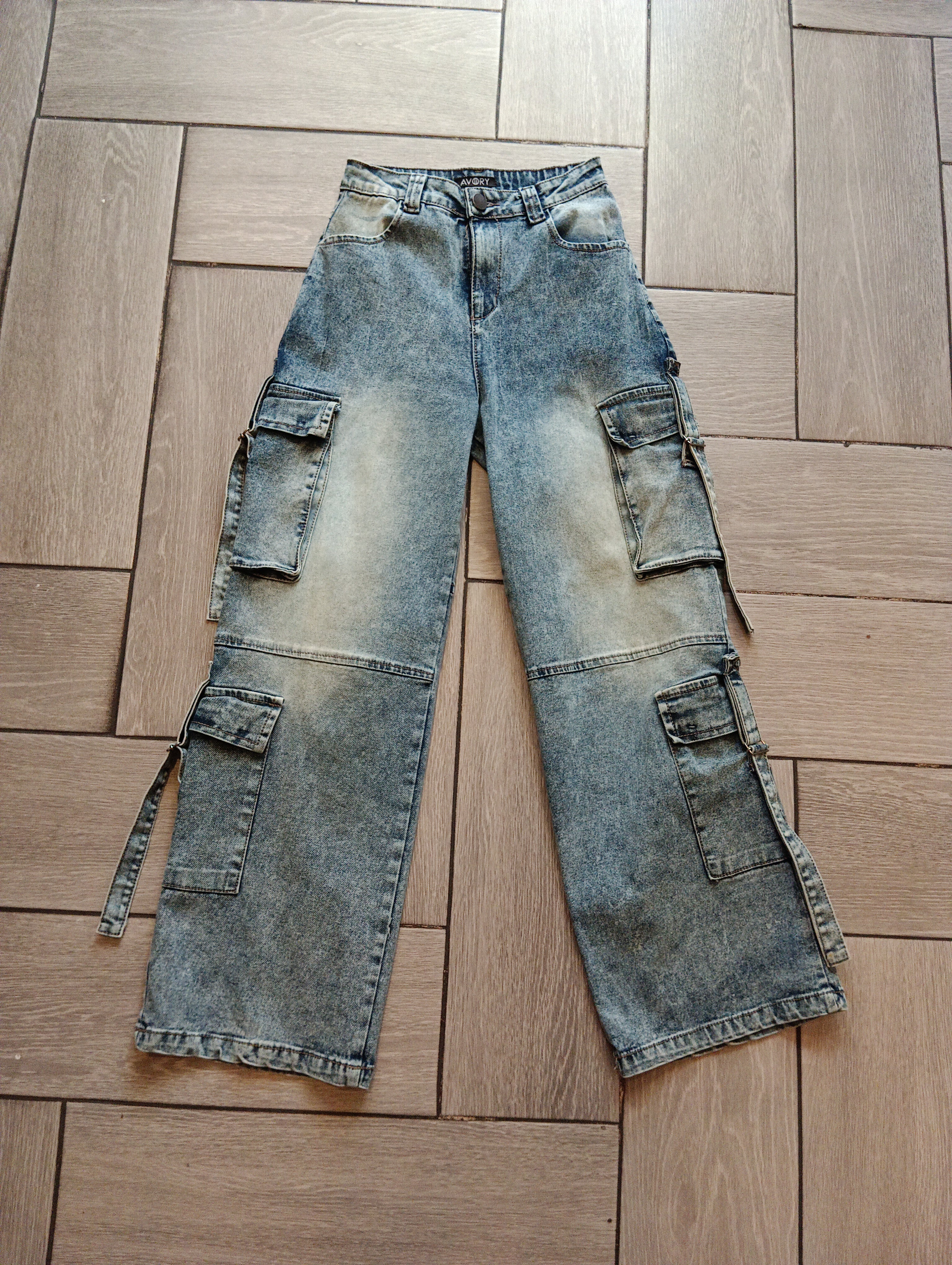 Jeans cargo RX azul medio